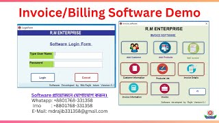 InvoiceBilling software Demo  Bangla [upl. by Shaya]