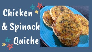 Easy Quiche Recipe Chicken And Spinach Quiche Recipe [upl. by Aram]