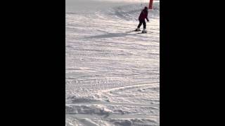 Ski in Chamrousse 1750 piste bleu [upl. by Osmen352]