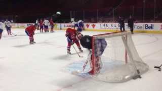 Habs Carey Price shows intensity in practice [upl. by Aissatan360]