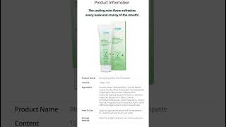 ATOMY BRIGHTEETH MINT TOOTHPASTE [upl. by Donough]