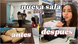 TENEMOS NUEVA SALA 🥳 metas en pareja vlog familiar 🏠 [upl. by Salesin]