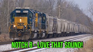 Notch 8 CSX J783 with a SD402 amp SD403 after going in Emergency  Scanner Audio [upl. by Daye]