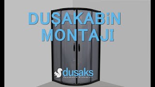 Oval Duşakabin Montaji  Lüks Seri Füme  dusakscom [upl. by Pyne473]