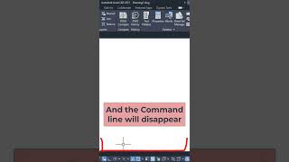 How do I turn the Command line on or off in AutoCAD shorts tutorial [upl. by Spurgeon126]