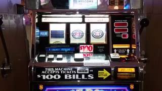 100 Slot Machine  High Limit Jackpot  Triple Double Dollars [upl. by Aiykan]