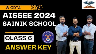 SAINIK EXAM 2024 ANSWER KEY  CLASS 6  AISSEE 2024 [upl. by Cown643]