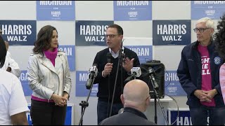 Michigan Pennsylvania Wisconsin governors hit road to deliver ‘blue wall’ states to Kamala Harris [upl. by Lucien330]