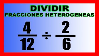 ✅👉Division de fracciones heterogeneas [upl. by Hermia445]