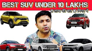 BEST SUV UNDER 10 LAKHS  NEXON VS XUV3XO VS BREZZA VS VENUE VS SONET 💬🧐 [upl. by Vastha]