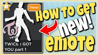 HOW TO GET NEW TWICE EMOTES in Roblox [upl. by Pollard]