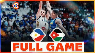 Philippines v Jordan  Basketball Full Game  FIBAWC 2023 Qualifiers [upl. by Hughmanick]