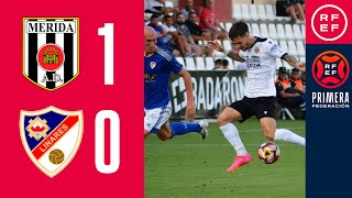 Resumen PrimeraFederación  AD Mérida 10 Linares Deportivo  Jornada 1 Grupo 2 [upl. by Persis639]