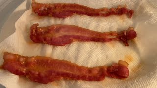 Microwave Bacon Recipe  How To Cook Bacon In The Microwave  Crispy Bacon No Mess 🥓 [upl. by Eibor718]