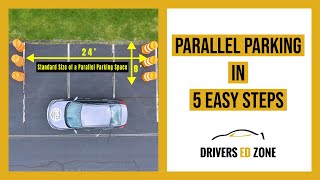 Drivers Ed Zone  Parallel Parking in Five Easy Steps [upl. by Natica505]