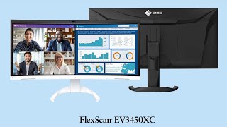 Eizo FlexScan EV3450XC Curved Monitor First Look  Review Full Specifications [upl. by Sancha967]