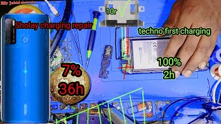 Tecno lc8 charging problem solution charging Jack replace [upl. by Oneida]