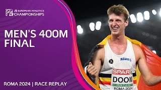 CHAMPIONSHIP RECORD 🔥 Mens 400m final replay  Roma 2024 [upl. by Steere990]