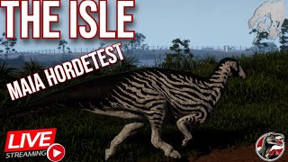 The Isle  MAIASAURA HORDETEST  Part 2  LIVE  TheIsle [upl. by Gnoht]