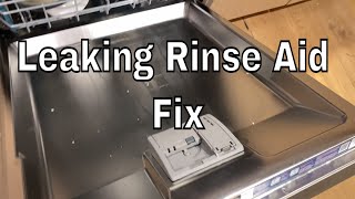 Bosch Dishwasher Rinse Aid Dispenser Leaking  How to Fix [upl. by Ahsatak883]