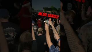 Metal Santa at knocked loose metal music concert moshpit metalmusic crazy [upl. by Jarrow]