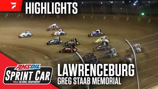 Greg Staab Memorial  USAC Sprints at Lawrenceburg Speedway 101124  Highlights [upl. by Albers719]