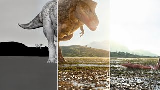 Alamosaurus Attacks T Rex Godzilla Takes Revenge VFX Breakdown [upl. by Asyal248]