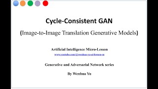 CycleGAN ImagetoImage Translation Generative Models [upl. by Ellessig]