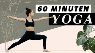 Yoga Flow 60 Minuten  Ganzkörper Programm  Selbstbewusstsein und innere Stärke [upl. by Ttiwed]