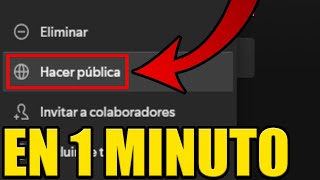 como HACER PUBLICA o PRIVADA una PLAYLIST en SPOTIFY PC [upl. by Faydra]