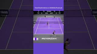 WTA Finals 2024 Doubles R1 ChanKudermetova vs DolehideKrawczyk 2 wta tennis highlights [upl. by Noxid135]