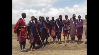 Massai Singing and Dancing in Monduli Juu Tanzania [upl. by Nies]