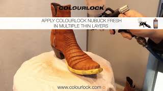 NUBUCK LEATHER COLOUR REFRESHMENT  COLOURLOCK [upl. by Kwang]