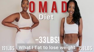 OMAD DIET EATING ONE MEAL A DAY FOR WEIGHT LOSS WHAT I EAT IN A WEEK WEIGHT LOSS VLOG [upl. by Lorelie]