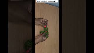 How To Crochet A Rose Flower [upl. by Nagaet]