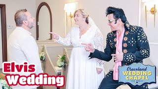 Claire amp Jamies Elvis Wedding in Las Vegas  Graceland Chapel [upl. by Makell]