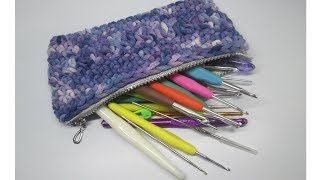 Cómo hacer ESTUCHE  CARTUCHERA a Crochet  PRINCIPIANTES [upl. by Nyram]