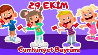 Cumhuriyet Bayramı Şarkısı  100Yıl Marşı  Cumhuriyet Çocuk Şarkısı [upl. by Arnaud10]