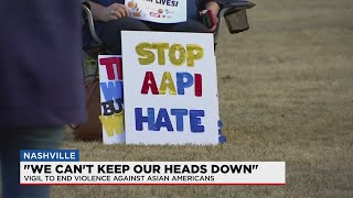 Vigil to stop Asian hate [upl. by Lramaj782]