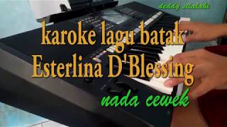 Esterlina KARAOKE LAGU BATK By Dblessing trio [upl. by Jotham240]