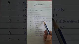 Arthropoda phylum examples mnemonic shorts ytshorts animalkingdom [upl. by Enineg]