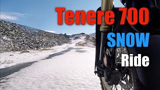 Tenere 700 hits the SNOW  Osa Mountain  Norway [upl. by Kayne]