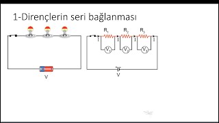 Dirençlerin seri bağlanması problem çözümü 3 [upl. by Hoxie588]