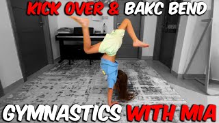 Tutorial how to do Back Bend and Kick Over in gymnastics [upl. by Nylave]