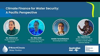 COP29  Climate Finance for Water Security A Pacific Perspective [upl. by Eidob]