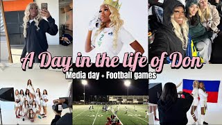 A Day in The Life of Don  Daily Vlog  Media Day  Football Games [upl. by Marelda]