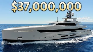 Inside a 37000000 Italian Luxury Megayacht with a Helipad [upl. by Docila]