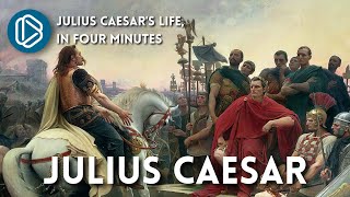 Julius Caesars Life in 4 Minutes [upl. by Aikcin158]