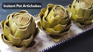 How to Cook Artichokes in an Instant Pot  8 Minute Steamed Artichokes  Amy Learns to Cook [upl. by Ernst867]