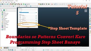 Delcam Powermill 2017 Boundaries and Patterns and Step Sheet Pdf Tutorial In hindi [upl. by Elay]